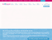 Tablet Screenshot of fijiislands.com.au